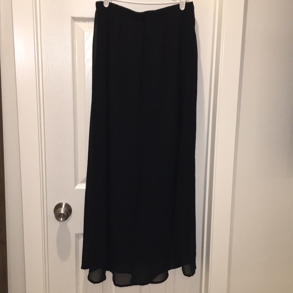 Black maxi skirt